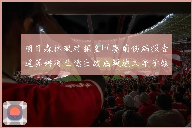 明日森林狼对掘金G6赛前伤病报告道苏姆海兰德出战成疑迪文华子缺阵